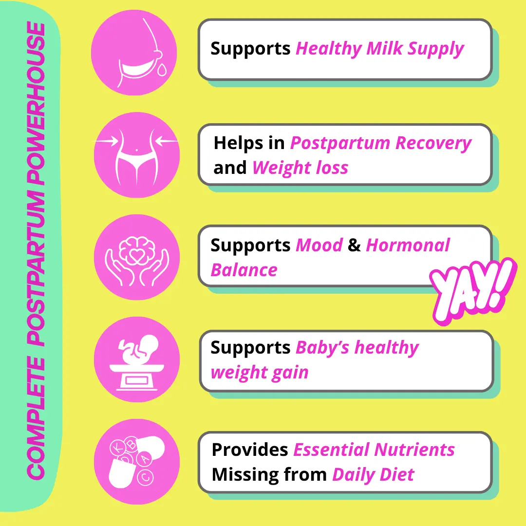 Lactify Lactation Protein Powder for New Moms | Better Milk Supply + Mother's Recovery | No Refined Sugar - 325g - Image 4