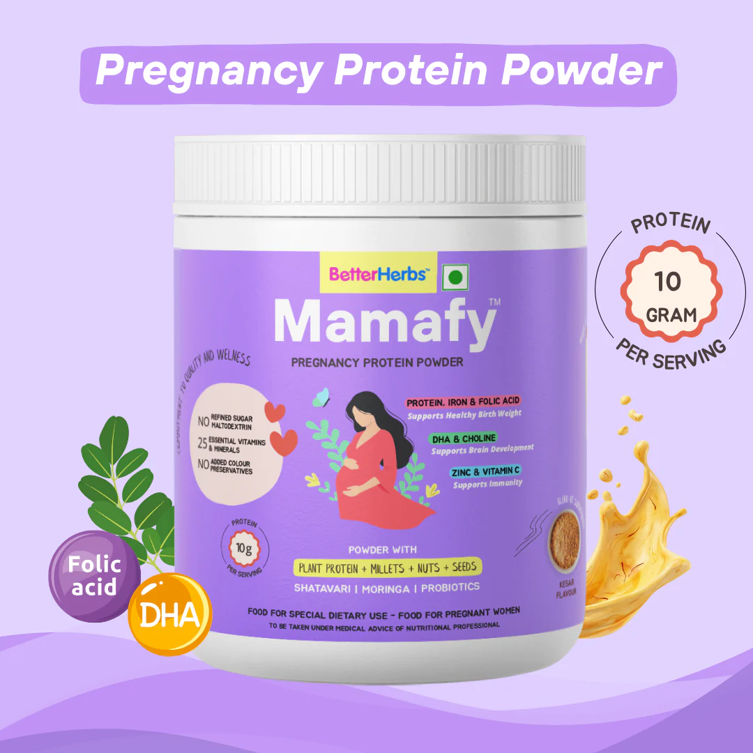 Mamafy Pregnancy Nutritional Protein Powder – 10g Plant Protein | DHA+Choline | Shatavari+Moringa | Birth Weight + Immunity + Brain Development Support - 325g - Image 11