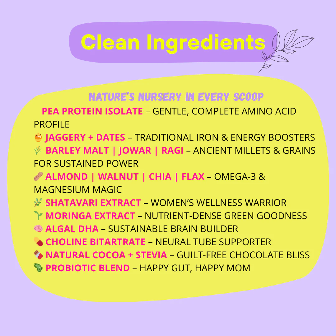 Mamafy Pregnancy Nutritional Protein Powder – 10g Plant Protein | DHA+Choline | Shatavari+Moringa | Birth Weight + Immunity + Brain Development Support - 325g - Image 20