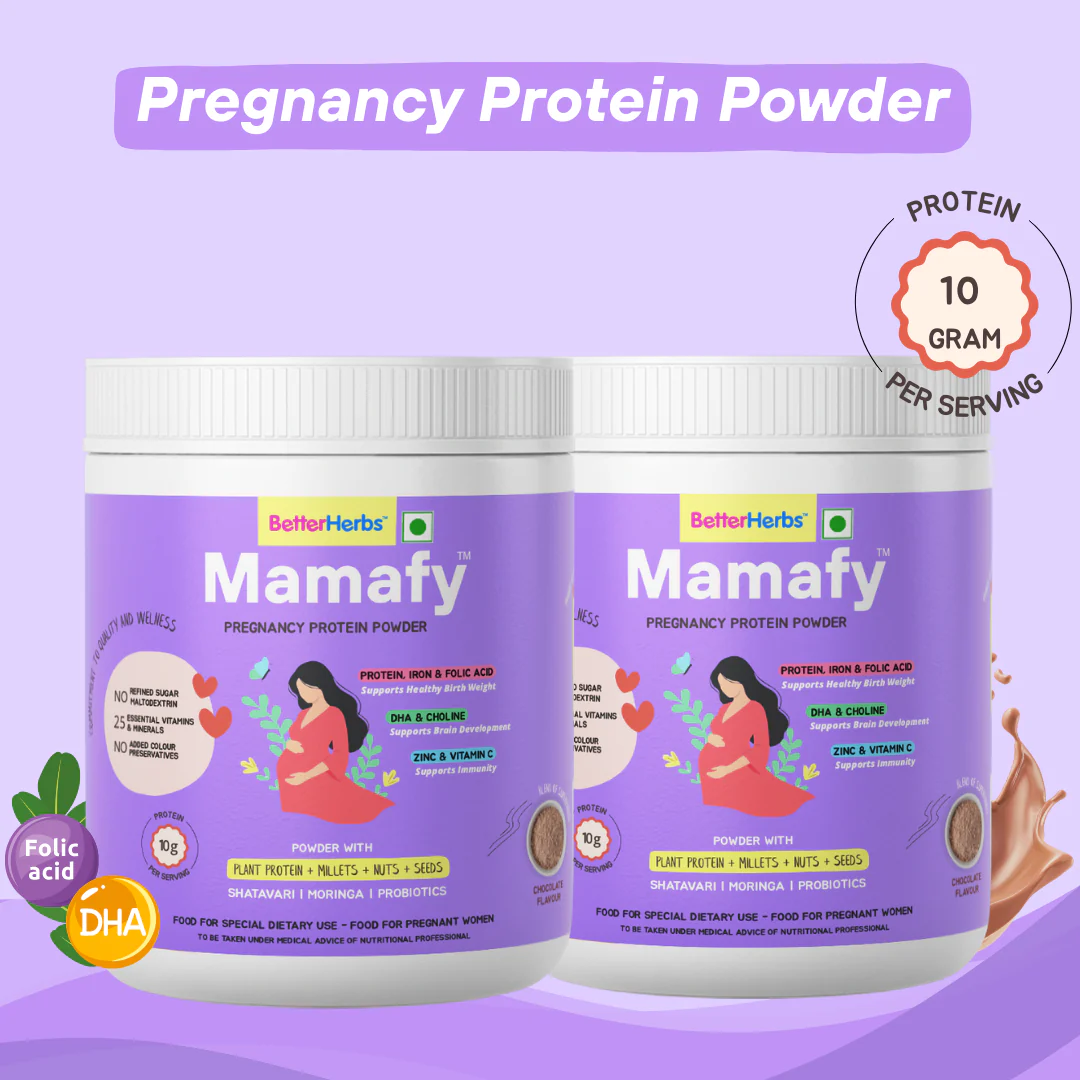 Mamafy Pregnancy Nutritional Protein Powder – 10g Plant Protein | DHA+Choline | Shatavari+Moringa | Birth Weight + Immunity + Brain Development Support - 325g - Image 31