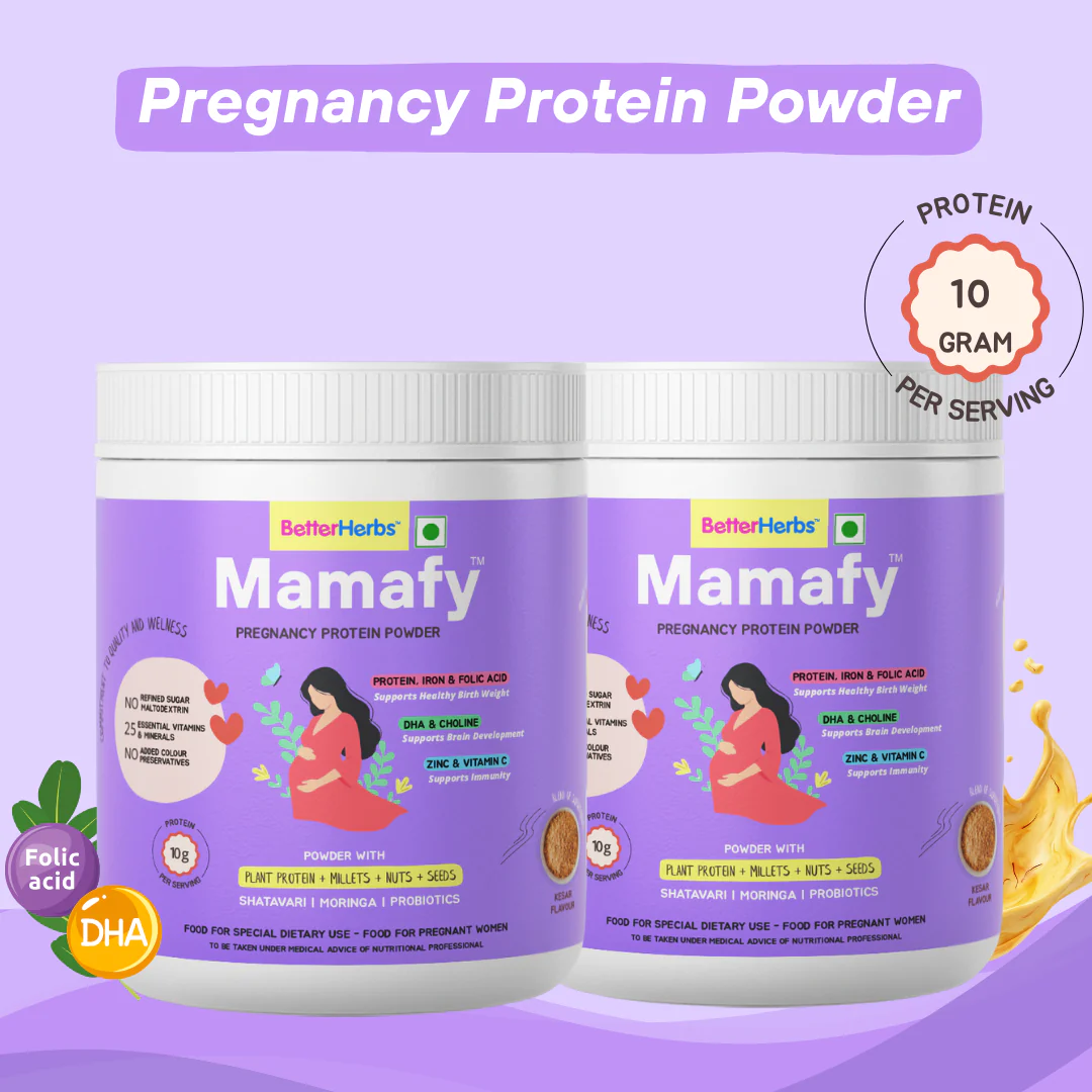 Mamafy Pregnancy Nutritional Protein Powder – 10g Plant Protein | DHA+Choline | Shatavari+Moringa | Birth Weight + Immunity + Brain Development Support - 325g - Image 40