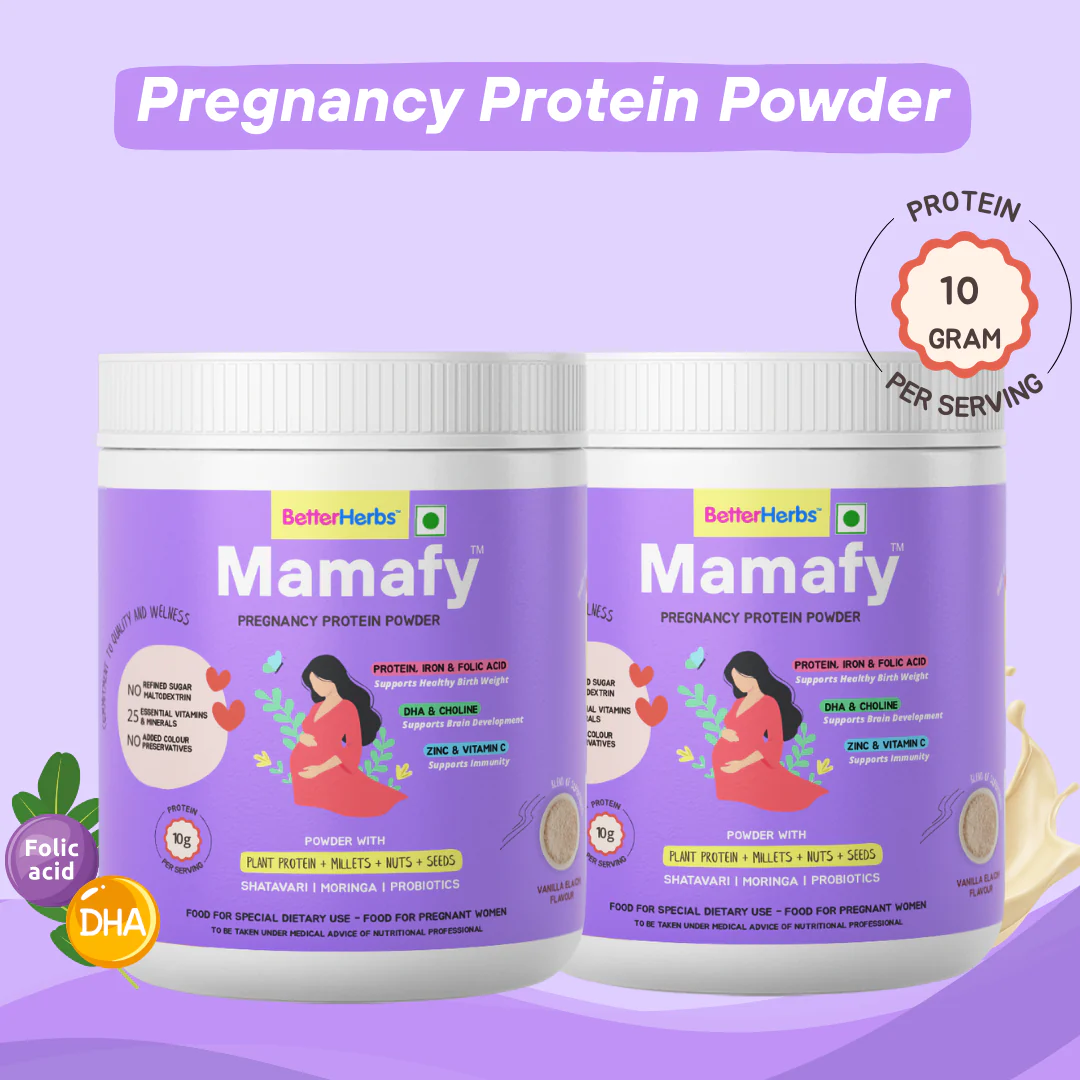 Mamafy Pregnancy Nutritional Protein Powder – 10g Plant Protein | DHA+Choline | Shatavari+Moringa | Birth Weight + Immunity + Brain Development Support - 325g - Image 49